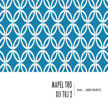 Mapel TRO pengertian Router dan lain lain