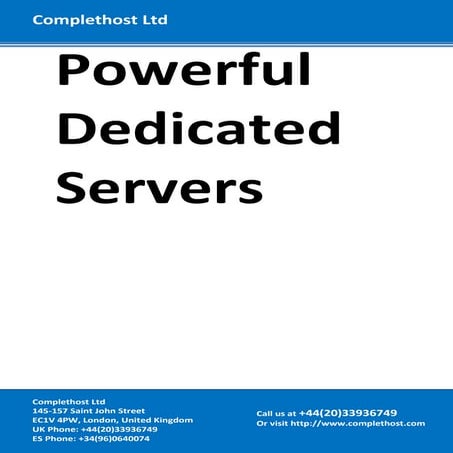 Dedicated servers