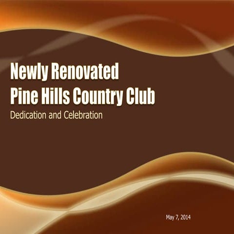 Dedication and Celebration Renovation - Pine Hills Country Club - Sheboygan, ...