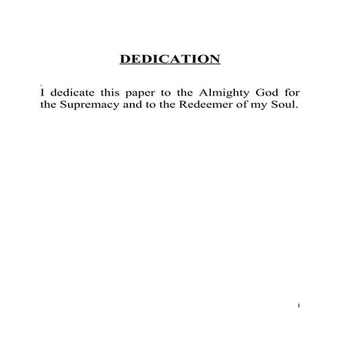 Dedication and others | DOC