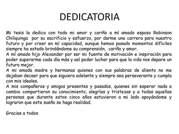 Como Hacer La Dedicatoria De La Tesis 5 Ejemplos Jaime Rodriguez – eroppa