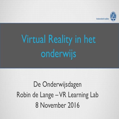 De diepte in met virtual reality