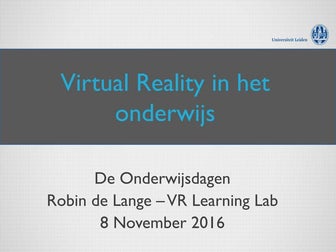 De diepte in met virtual reality
