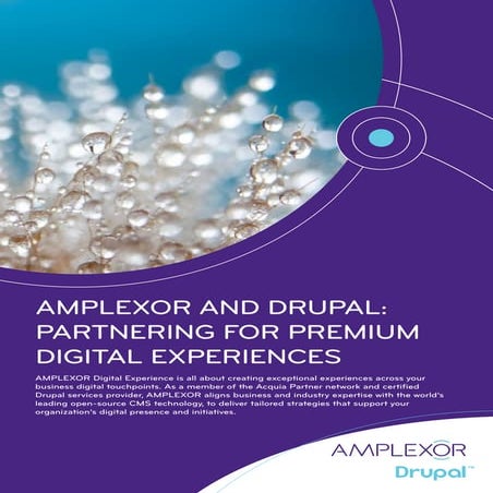 AMPLEXOR and Drupal: Partnering for Premium Digital Experiences