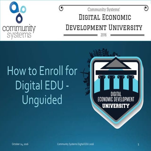 How to Enroll for Digital EDU: eLearning