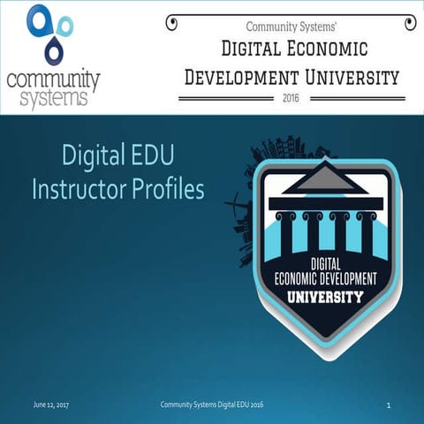 Digital EDU Instructor Profiles