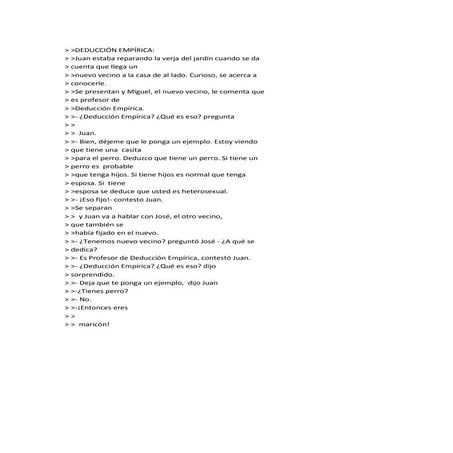 Deducción empírica