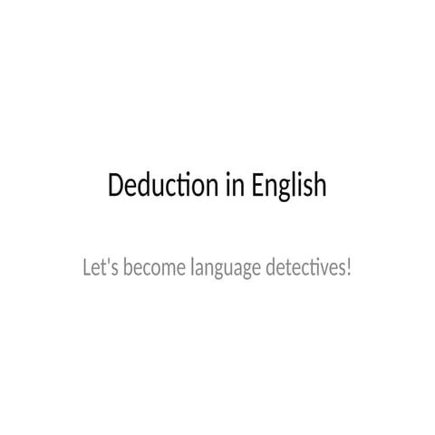 Deduction_Activity for intermediate level