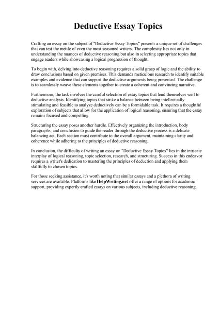 Close Reading Essay Examples | PDF