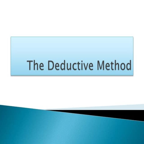 Deductive method