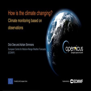 How is the climate changing? Climate monitoring based on observations 