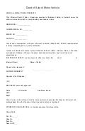 car deed of sale
