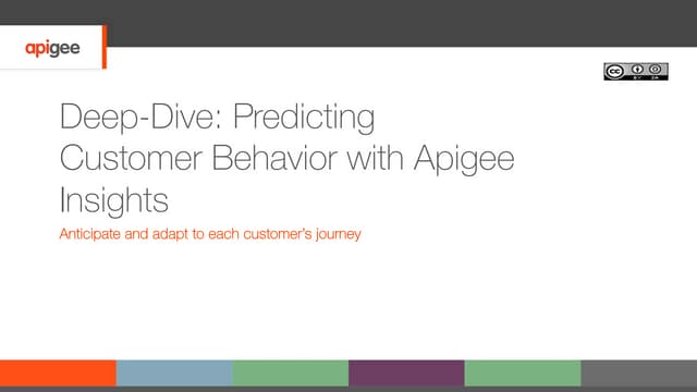 Deep-Dive: Predicting Customer Behavior with Apigee Insights