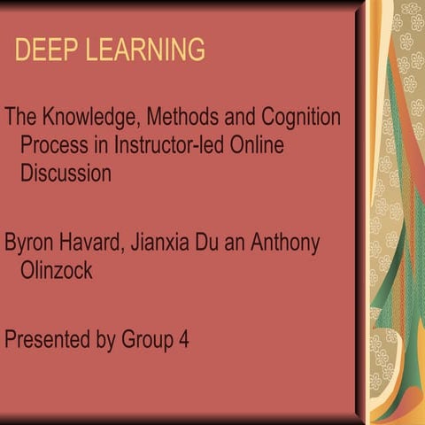 Deep Learning | PPT