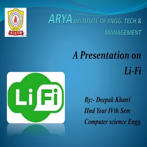 LI-FI Technology ppt