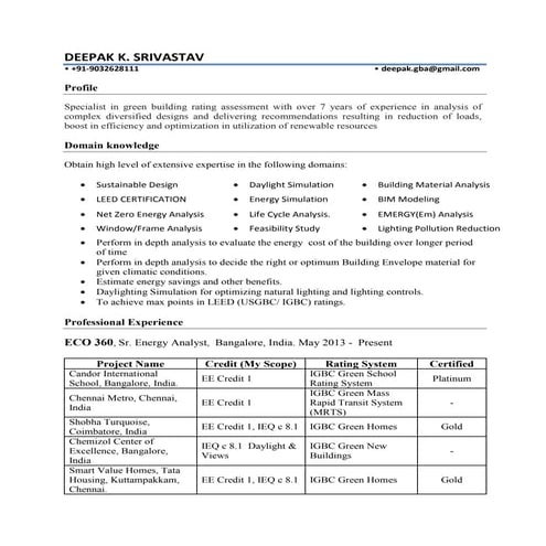 Deepak k srivastav profile
