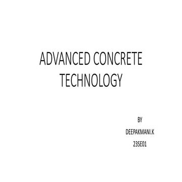 high performance concrete in concrete technology