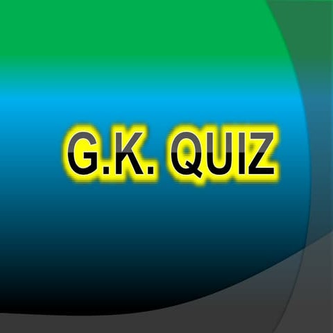 G.K. Quiz with hyperlink
