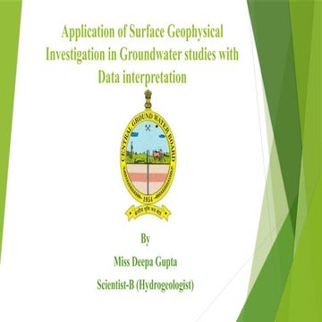 Drainage pattern means formation of surface and subsurface characteristic. If...