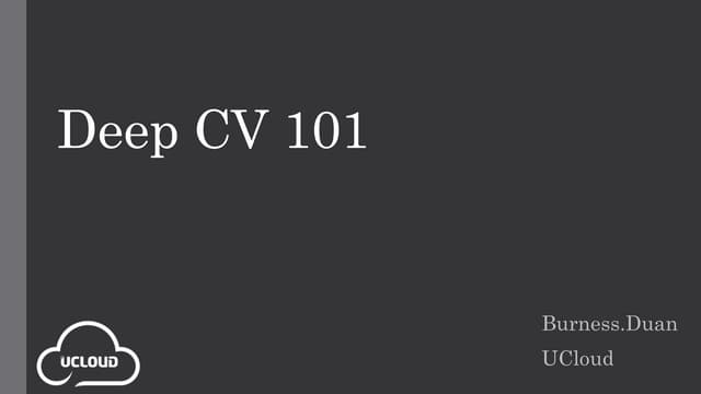 Deep cv 101
