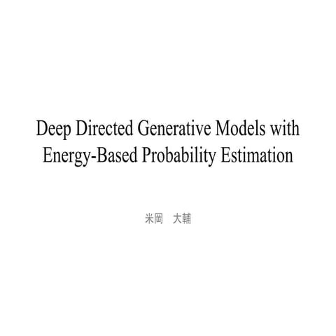 Deep directed generative models with energy-based probability ...