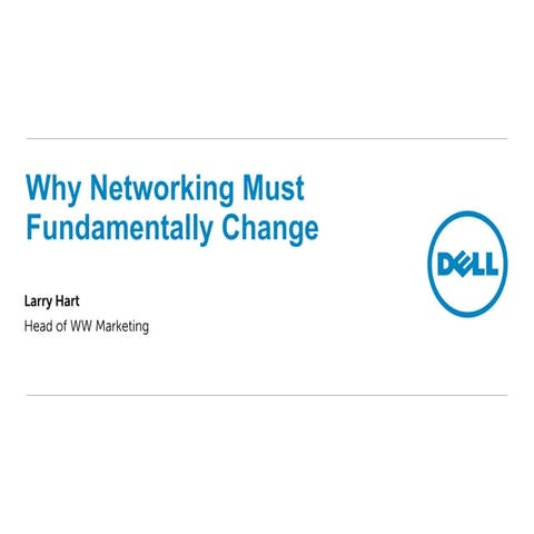 Deep dive why networking must fundamentally change