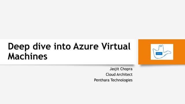 Deep dive into azure virtual machines