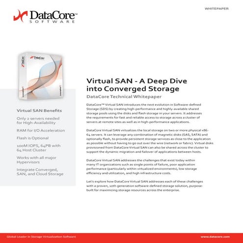 DataCore Technology Overview | PPTX