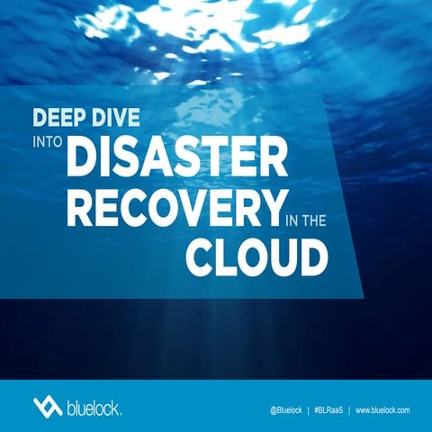 Deep Dive into Disaster Recovery in the Cloud