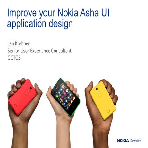 Deep dive into Nokia Asha UI design: Designing apps