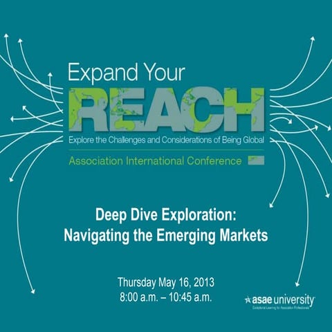 ASAE Intnl Conference 2013_ Deep Dive into Emerging Markets