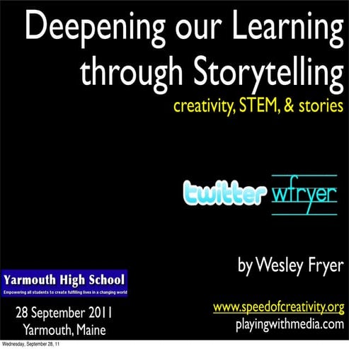 Deepening our Learning Through Storytelling