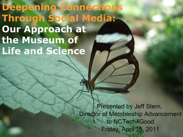 Deepening connections with social media