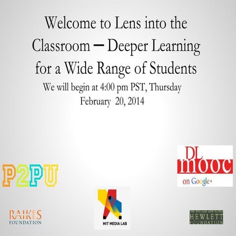DLMOOC "Lens into the Classroom" tuning protocol - Week 5