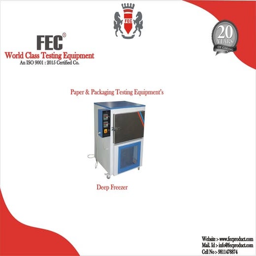 Deep freezer | PDF