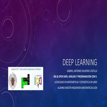 Curso Big Data. Introducción a  Deep Learning by Gabriel Valverde Castilla