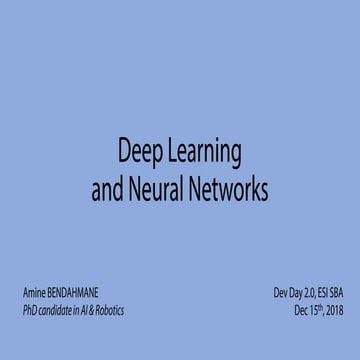 Deep learning and neural networks (using simple mathematics)