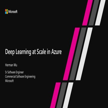 Deep Learning at Scale