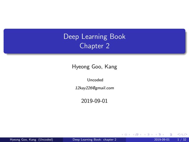 Deep learning book_chap_02