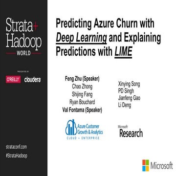 Predicting Azure Churn with Deep Learning and Explaining Predictions with LIME