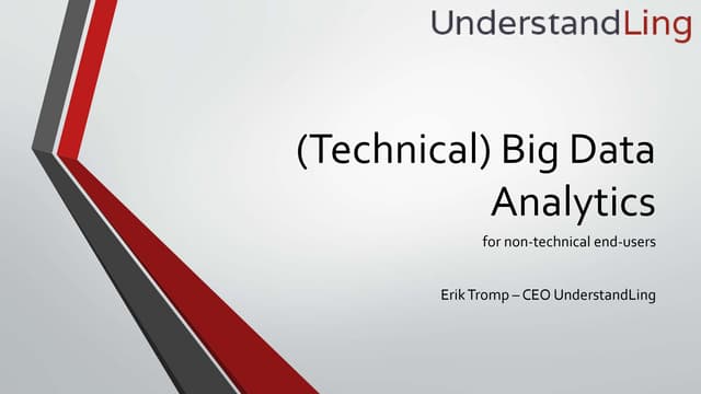 Deep learning for text analytics
