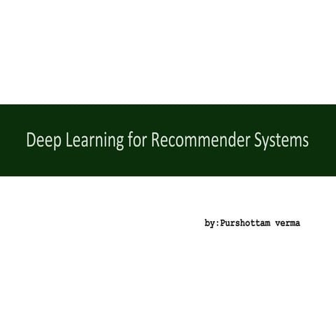 Deep learning in python by purshottam verma