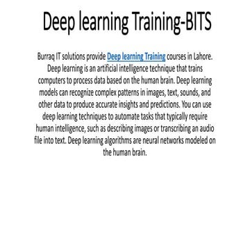 Deep learning Training-BITS.pptx