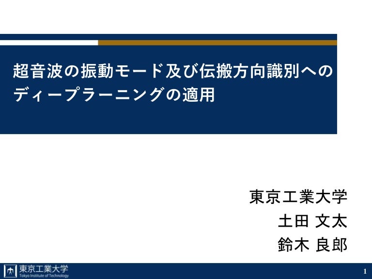 Deep Learning Ultrasonic