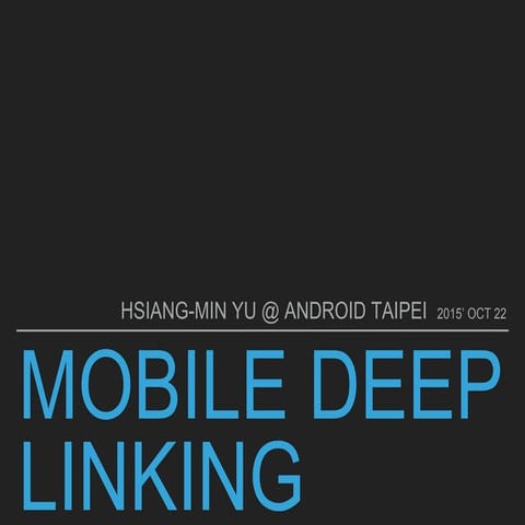 Mobile Deep linking
