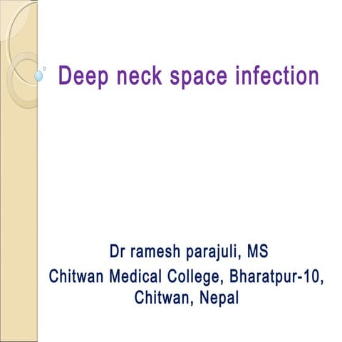 Deep neck infection 