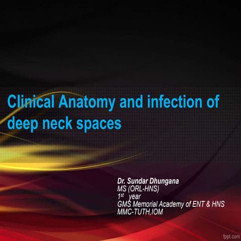 Deepneck space  space infections.undar.pptx