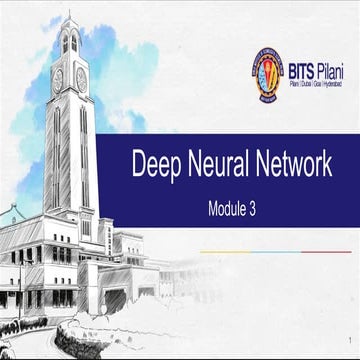 Deep Neural Network Module 3A Optimization.pptx