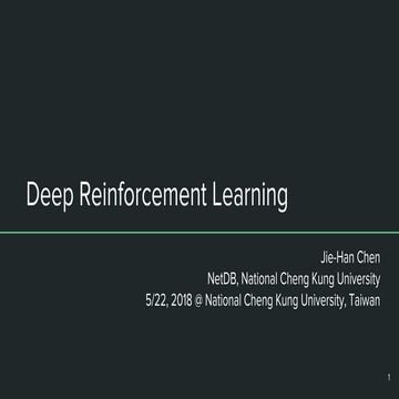 Deep reinforcement learning | PDF