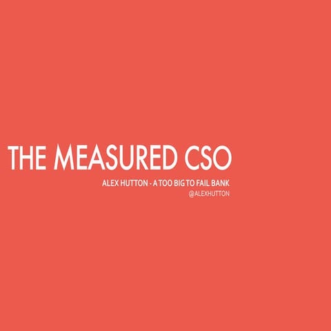 DeepSec 2014 - The Measured CSO